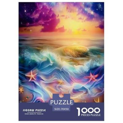 Traumstrand Puzzles 1000 Teile Schwer Puzzle Spielzeug Pädagogisches Spiel Impossible Herausforderung Spielzeug Für Erwachsene Und Kinder Ab 12 Jahren 70x50cm/1000pcs von ChengzeTCo